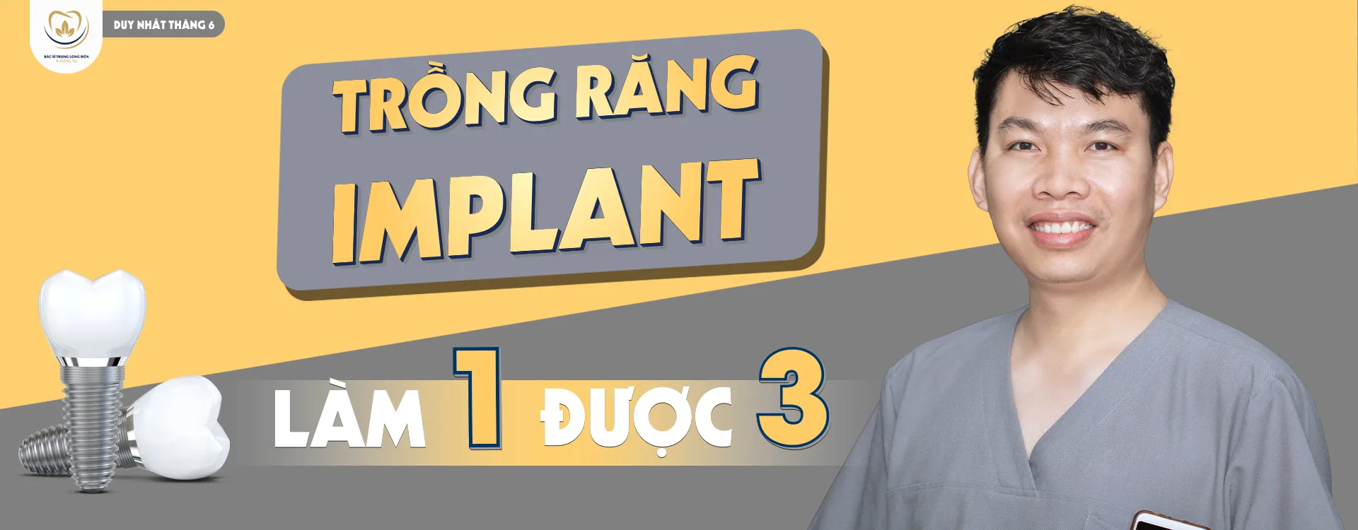 Cấy ghép Implant - Nha khoa Bác sĩ Trung Long Biên