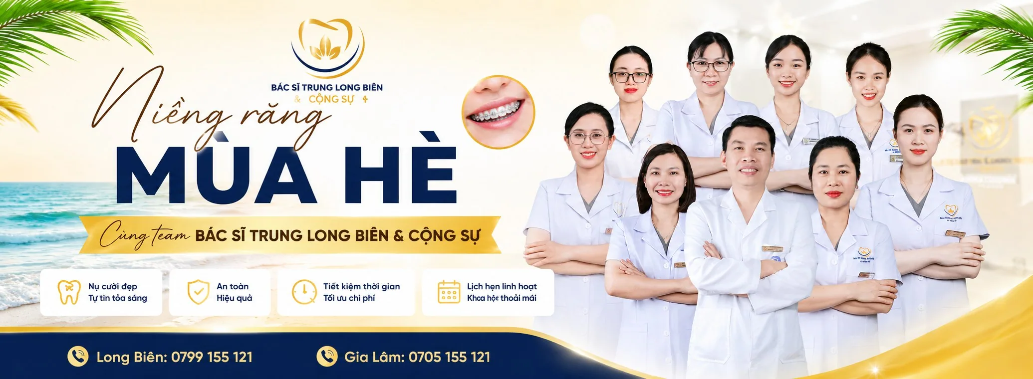 Niềng răng chỉnh nha mùa hè cùng team Bác sĩ Trung Long Biên & Cộng sự