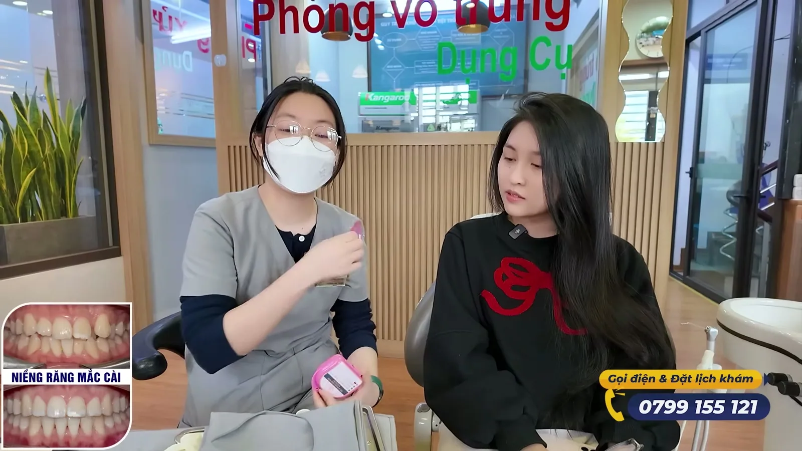 Lắp hàm duy trì ngay sau khi tháo mắc cài tại Nha khoa Bác sĩ Trung Long Biên
