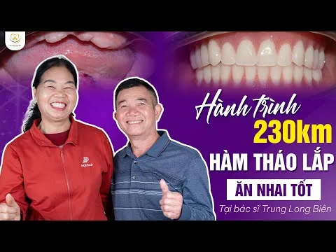 Hành Trình Vượt 230km Đến Nha Khoa Làm Hàm Tháo Lắp Của Cô Chử ‑ Nha khoa Bác sĩ Trung Long Biên